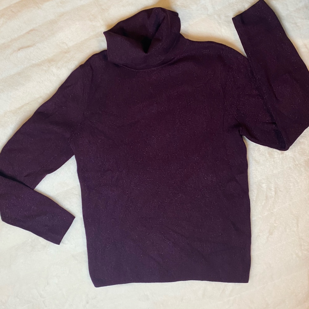 Express purple long sleeve turtleneck shirt
